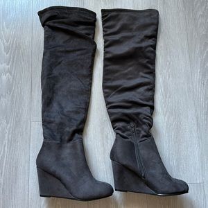 LARISA OVER THE KNEE WEDGE Chinese Laundry over the knee wedge boot